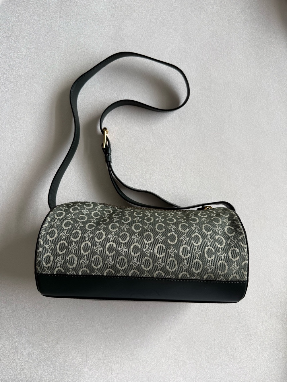 Celine Monogram Barrel Crossbody Bag